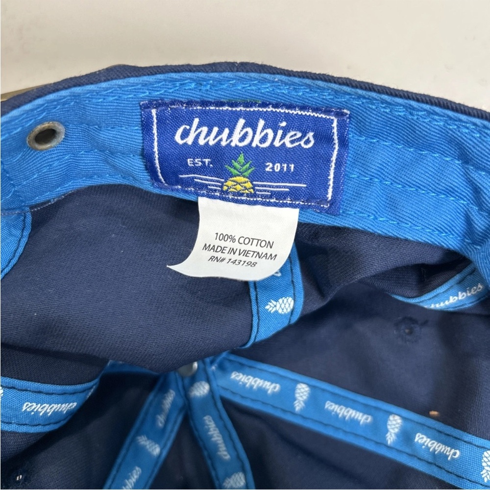 Chubbies Hat Cap Strap Adjustable Blue Rooster Emboidered Colorful Farmhouse - Picture 7 of 8